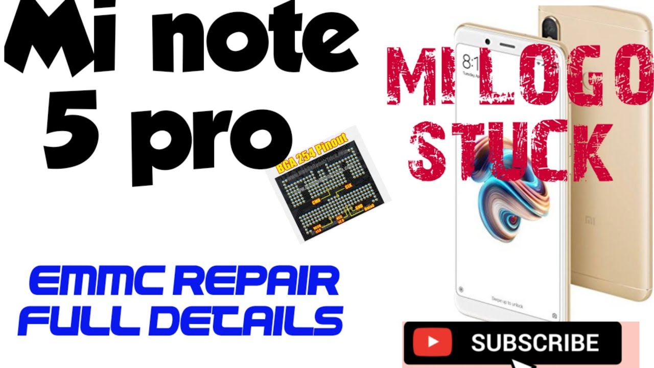 Redmi note5 pro emmc repair full details stuck on logo
