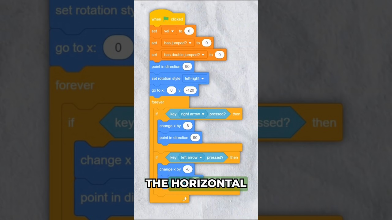DOUBLE JUMPING in Scratch!🔥🔥🔥   #scratch #scratchprogramming #shorts