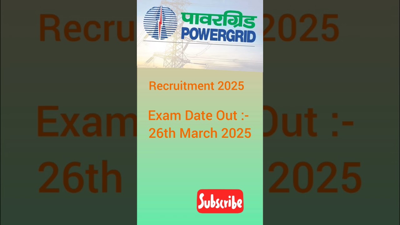 #job #powergrid #pgcil# #examdateout #finance