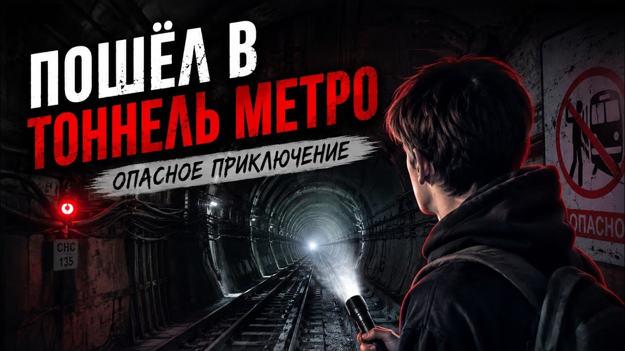ПОШЕЛ В ТОННЕЛЬ МЕТРО // ОПАСНОЕ ПРИКЛЮЧЕНИЕ 😱🚇