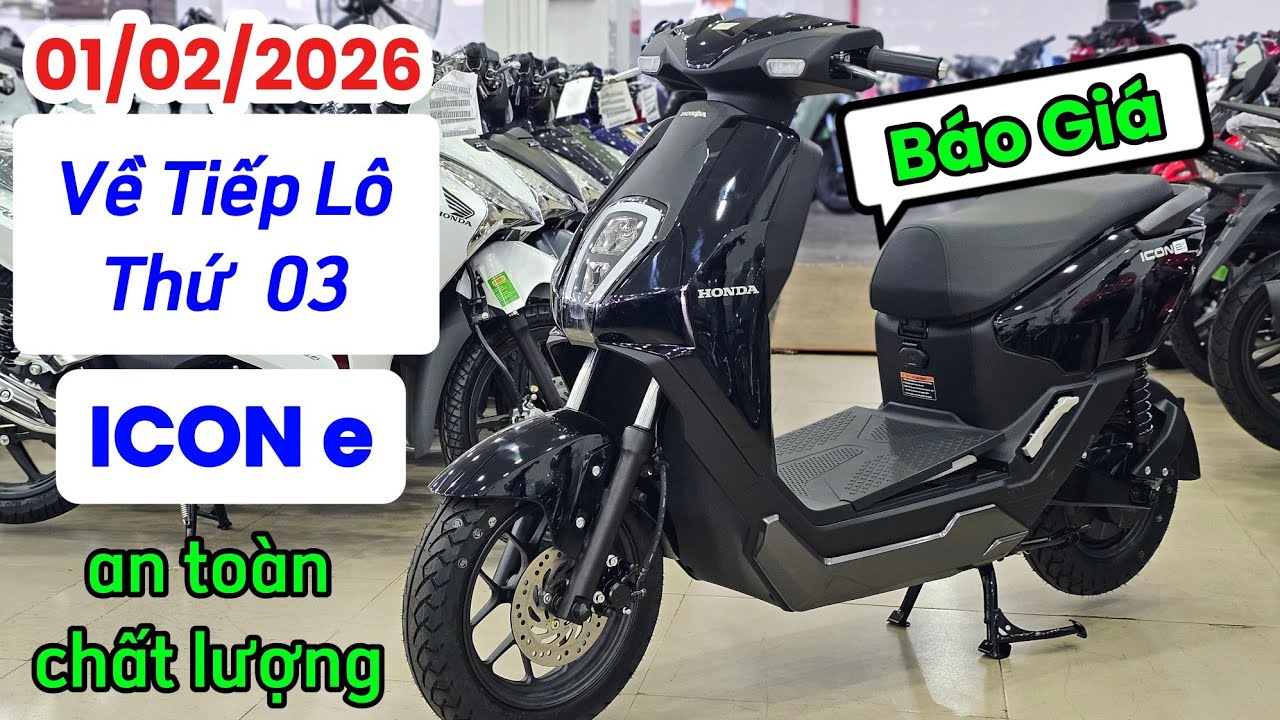 Honda ICON e về tiếp lô mới ngày 01/02/26 + giá bán tại head Huỳnh Bạch Tùng. Khải Phạm #icon #icone