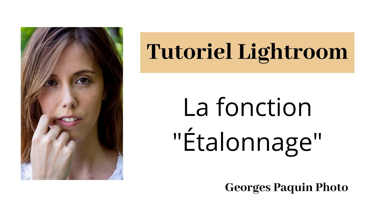 Tutoriel Lightroom - La fonction 