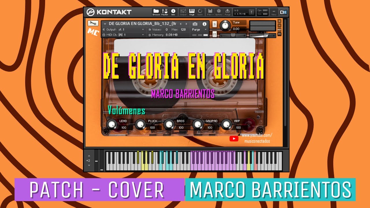 🎹 De Gloria en Gloria - Patch Kontakt - Marco Barrientos 🔴🔵 #kontakt #worshippiano