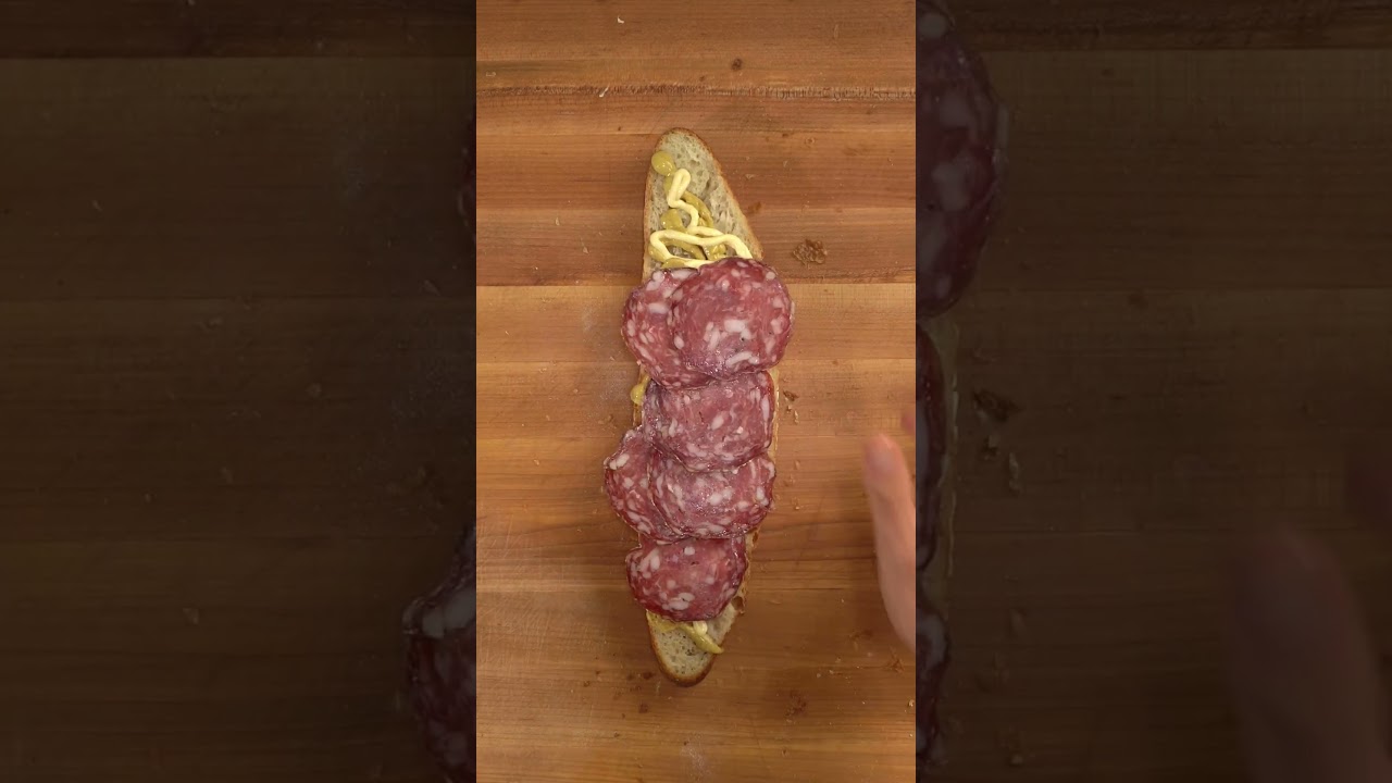 Simple Sandwich Series #50: Salami special #shorts