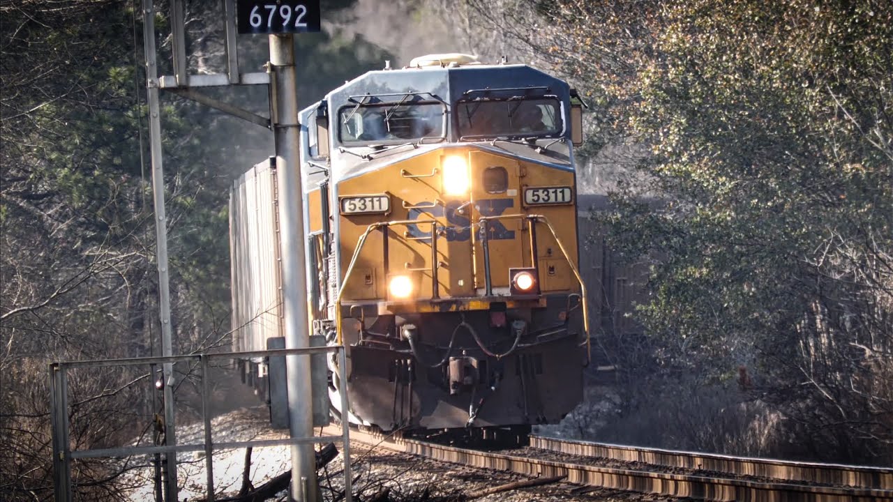CSX 5311  W/K5LA leads C040 through (Hatley,GA)