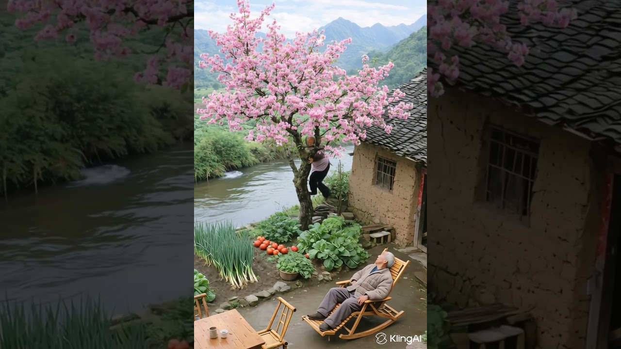 Quiet morning in Japan? she leaves him! #japan #shortvideo#peace #village #ytshorts