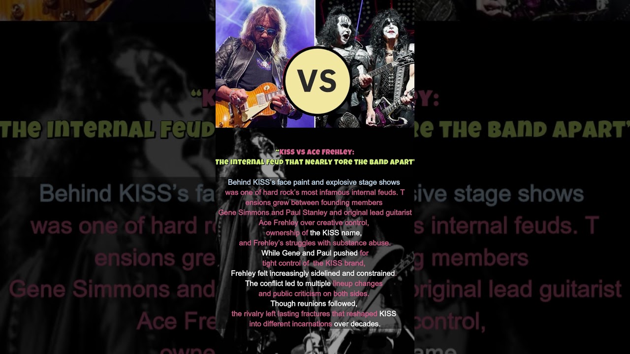 “KISS vs Ace Frehley: The Internal Feud That Nearly Tore the Band Apart” 