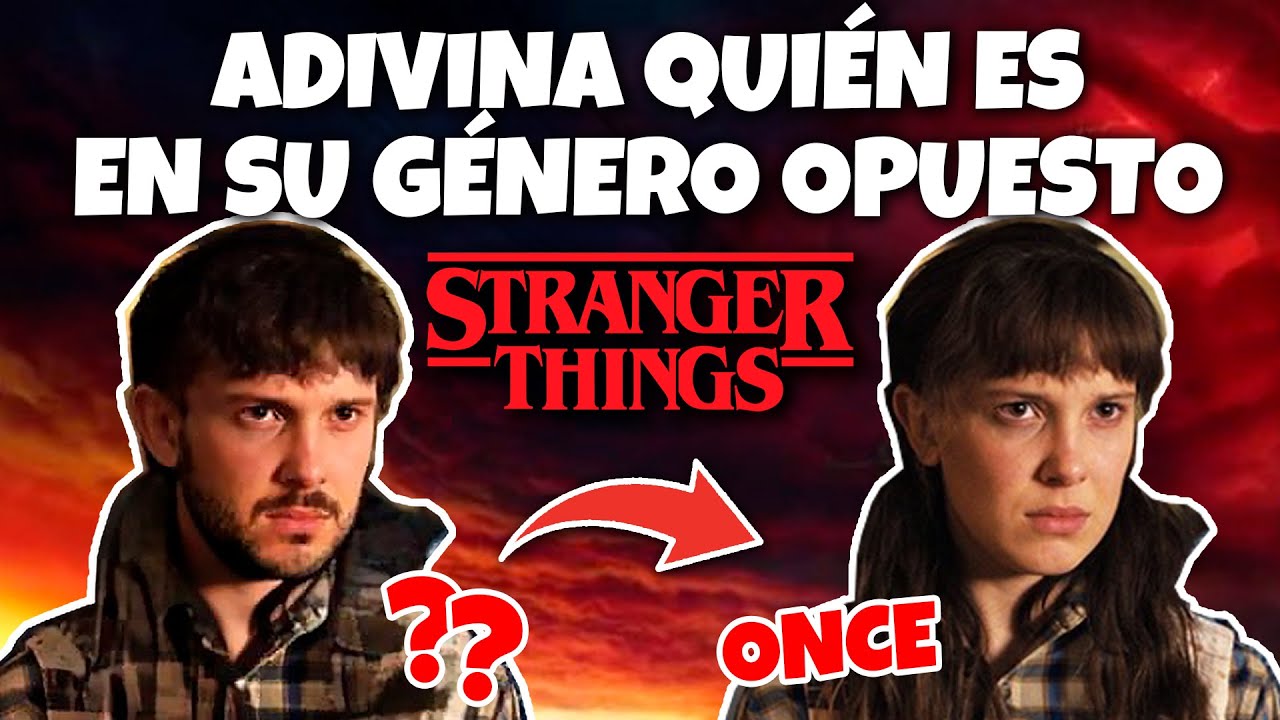 ADIVINA QUIÉN ES EN SU GÉNERO OPUESTO 🤔🎬 ¿Reconoces los personajes de STRANGER THINGS? | QUIZZY POP