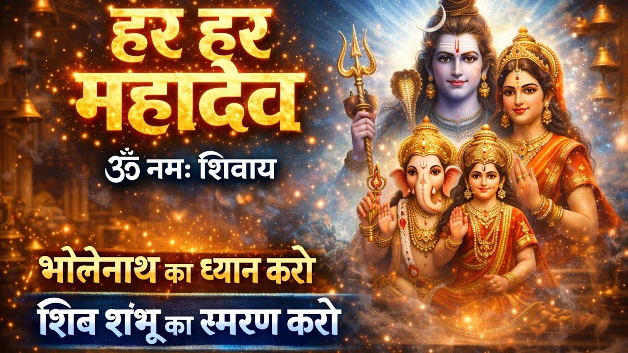 🕉 हरहर महादेव 🕉नमः शिवाय | भोलेनाथ का ध्यान करो | हर हर महादेव पुकारो | शिव शंभू स्मरण भजन 2026