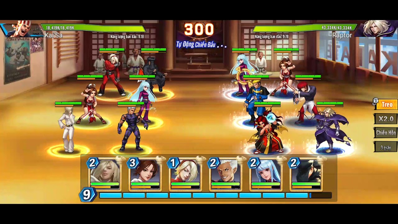 [KOF ALLSTAR] 3tr ăn 9tr lực chiến - N&ocirc;ng d&acirc;n team hỏa
