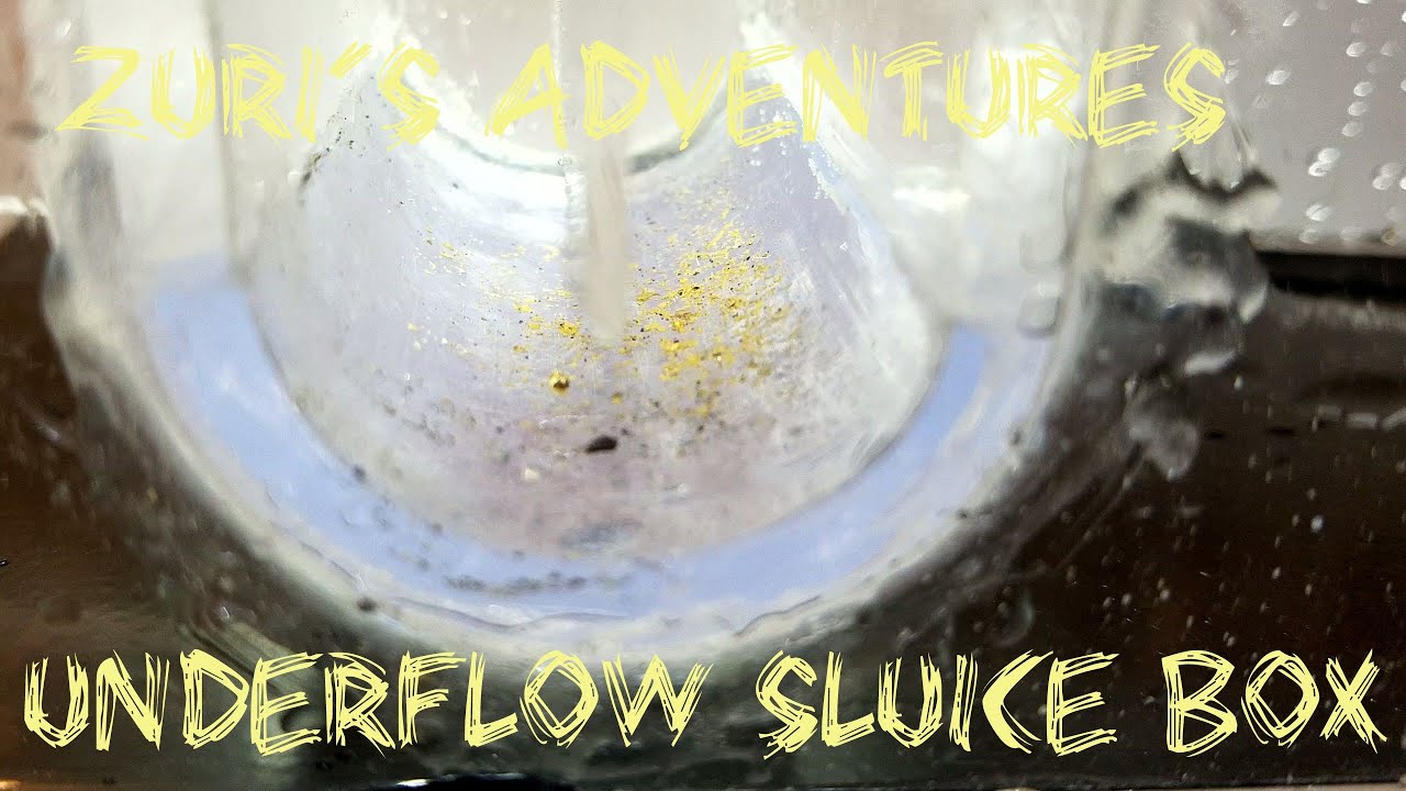 Building an underflow sluice box gold concentrator