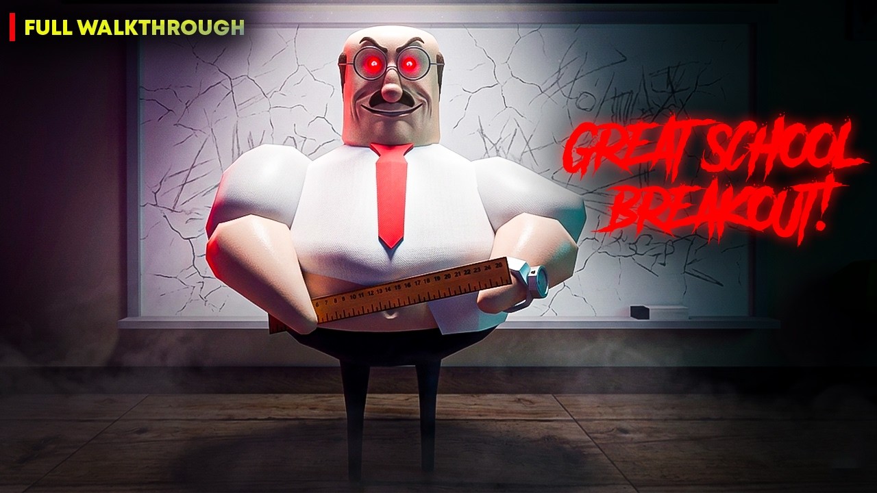 Roblox Great School Breakout! Scary Obby Full Walkthrough