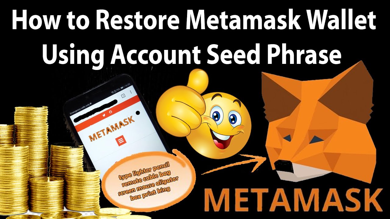 How to Restore Metamask Wallet Using Account Seed Phrase | Metamask Wallet