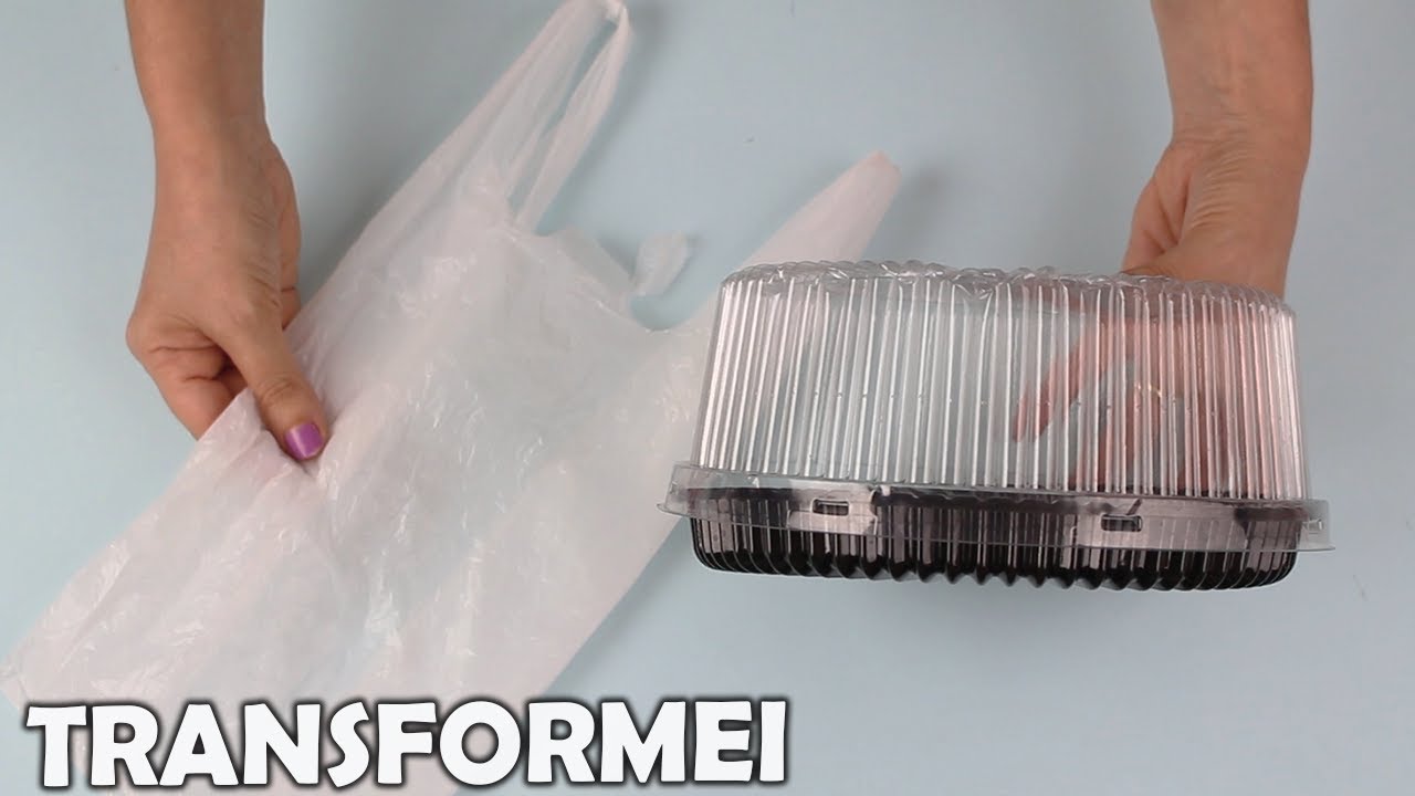 EMBALAGEM DE BOLO E SACOLA DE SUPERMERCADO - ideias Diferentes - Do lixo ao luxo - úteis