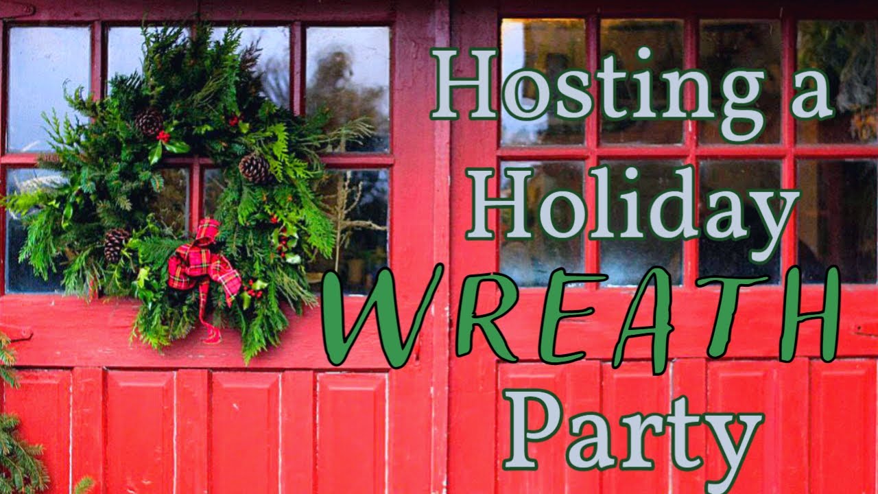 I'm Hosting a Holiday Wreath Party🎄In the Cozy Studio Flower Barn | Vlog