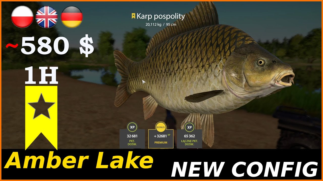 Carp Amber Lake | Russian Fishing 4 rf4 spot #265 #mjplay