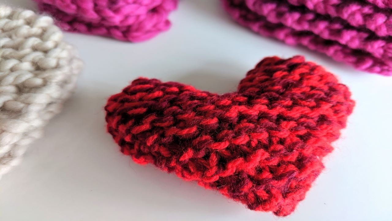 Simple Knitted Heart
