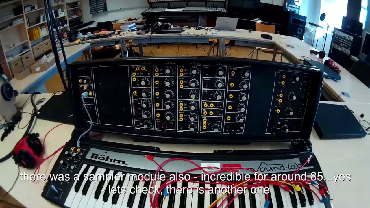 Böhm Soundlab extremly rare Synthesizer - Interview with the Inventor