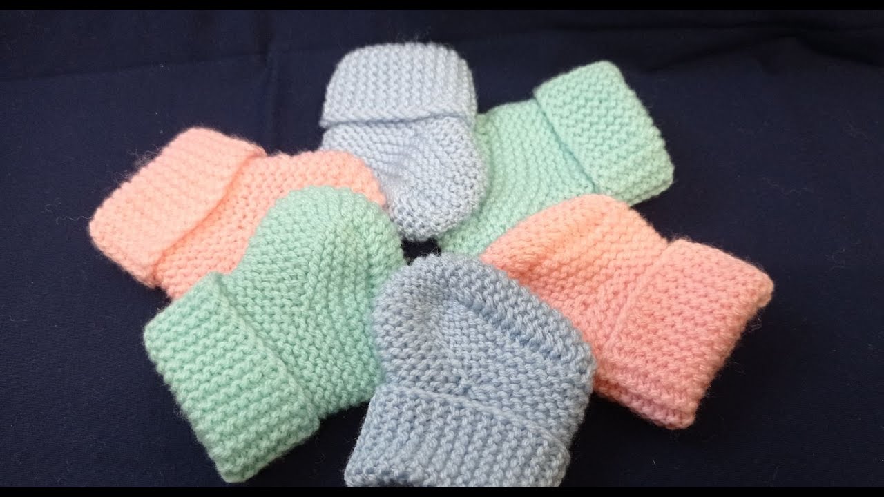 Babysocken selber stricken/für 0-3 Monate/9cm. Knit baby socks yourself/for 0-3 months/9cm