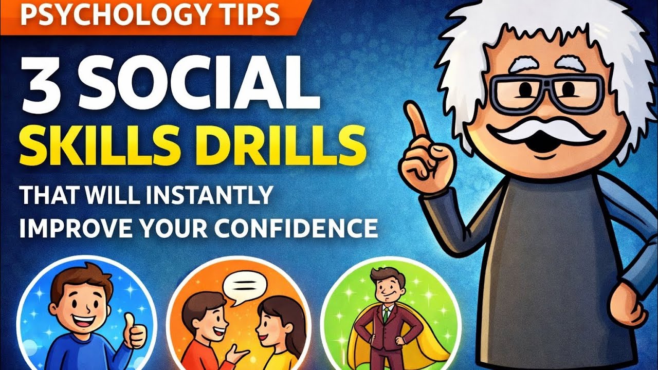 3 Social Skills Drills That Will Instantly Improve Your Confidence (Psychology Tips) 