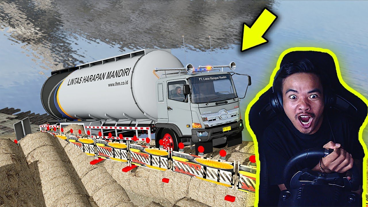 TRUK HINO TANGKI LINTAS HARAPAN MANDIRI JALUR BADAI - ETS2