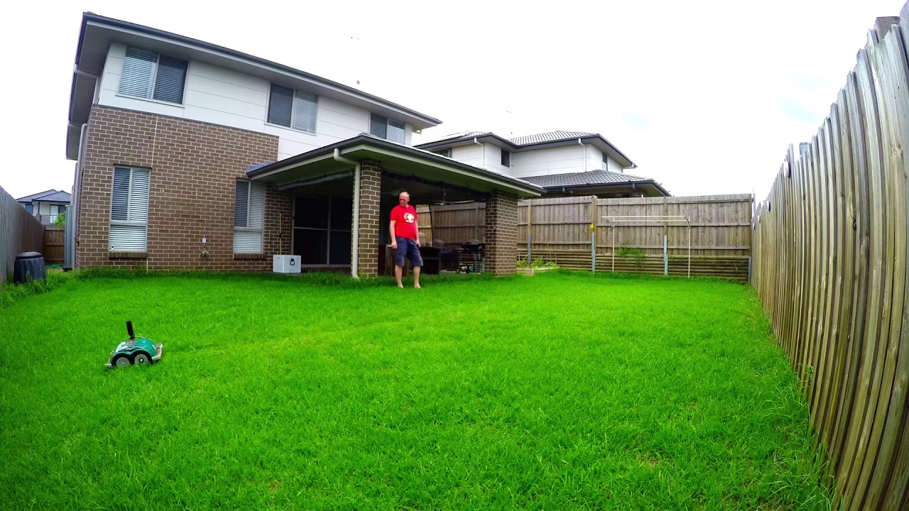Ambrogio Line 60B robot lawn mower in action