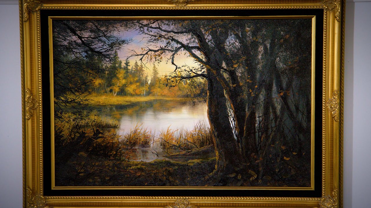 Sunset Forest Lake - Oil Painting Demo