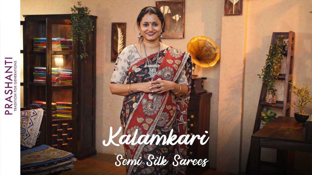 Timeless prints | Kalamkari Semi Silks by Prashanti | 23 Jul 2021