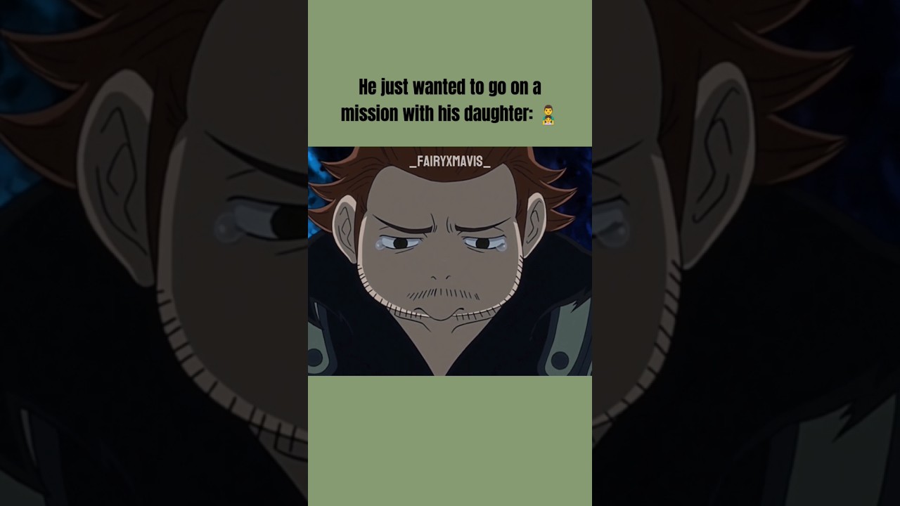 Gildarts Sulking....😭🤣 #fairytail #gildarts