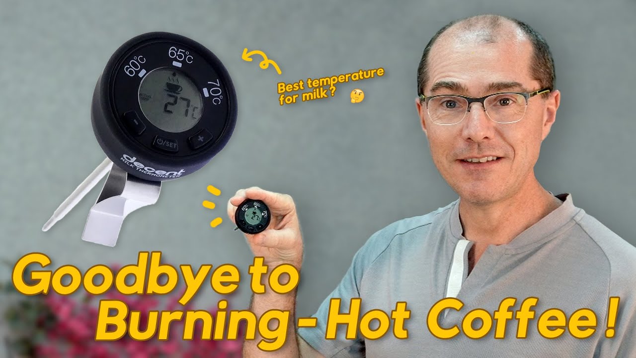 Say goodbye to burning-hot coffee: the Decent milk thermometer