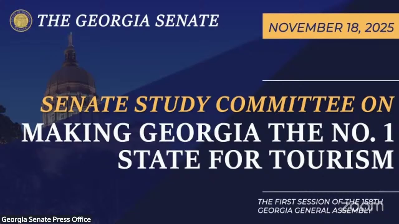 11/18/2025  Study Committee on Making Georgia the No. 1 State for Tourism
