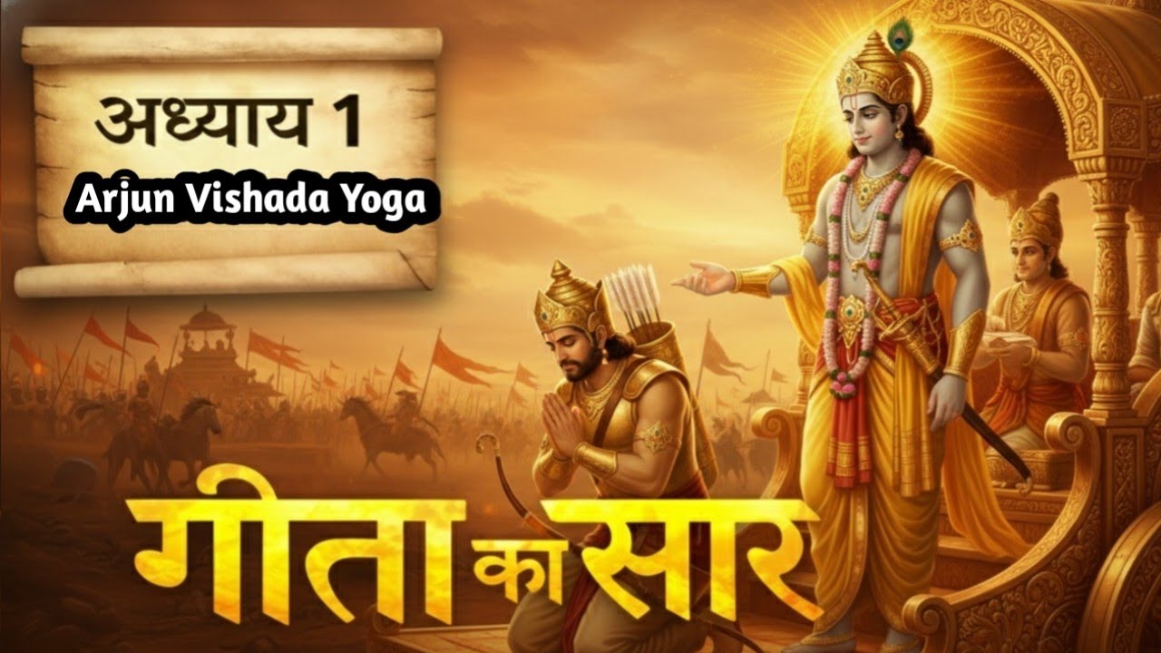 Gita Chapter 01 📖 अर्जुन विषाद योग Explained in Hindi | श्रीमद्भगवद्गीता