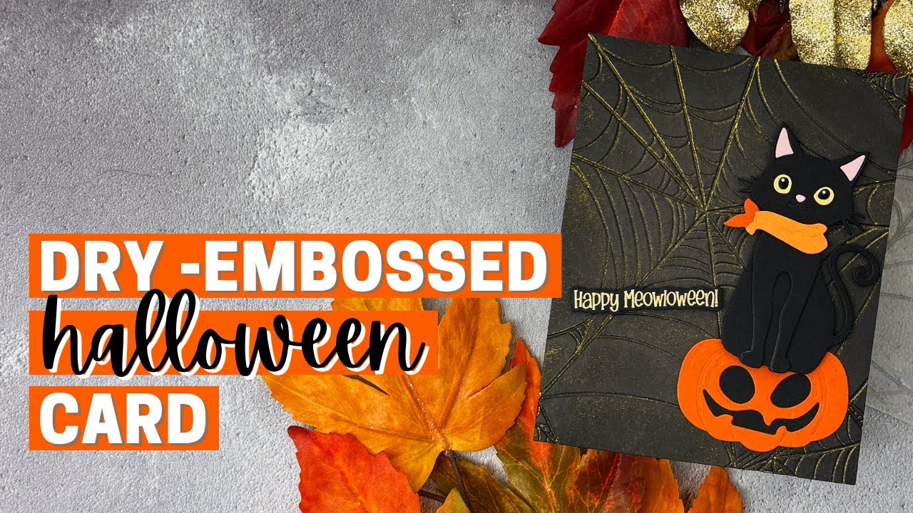 Dry-Embossed Halloween Card - Honey Bee Stamps