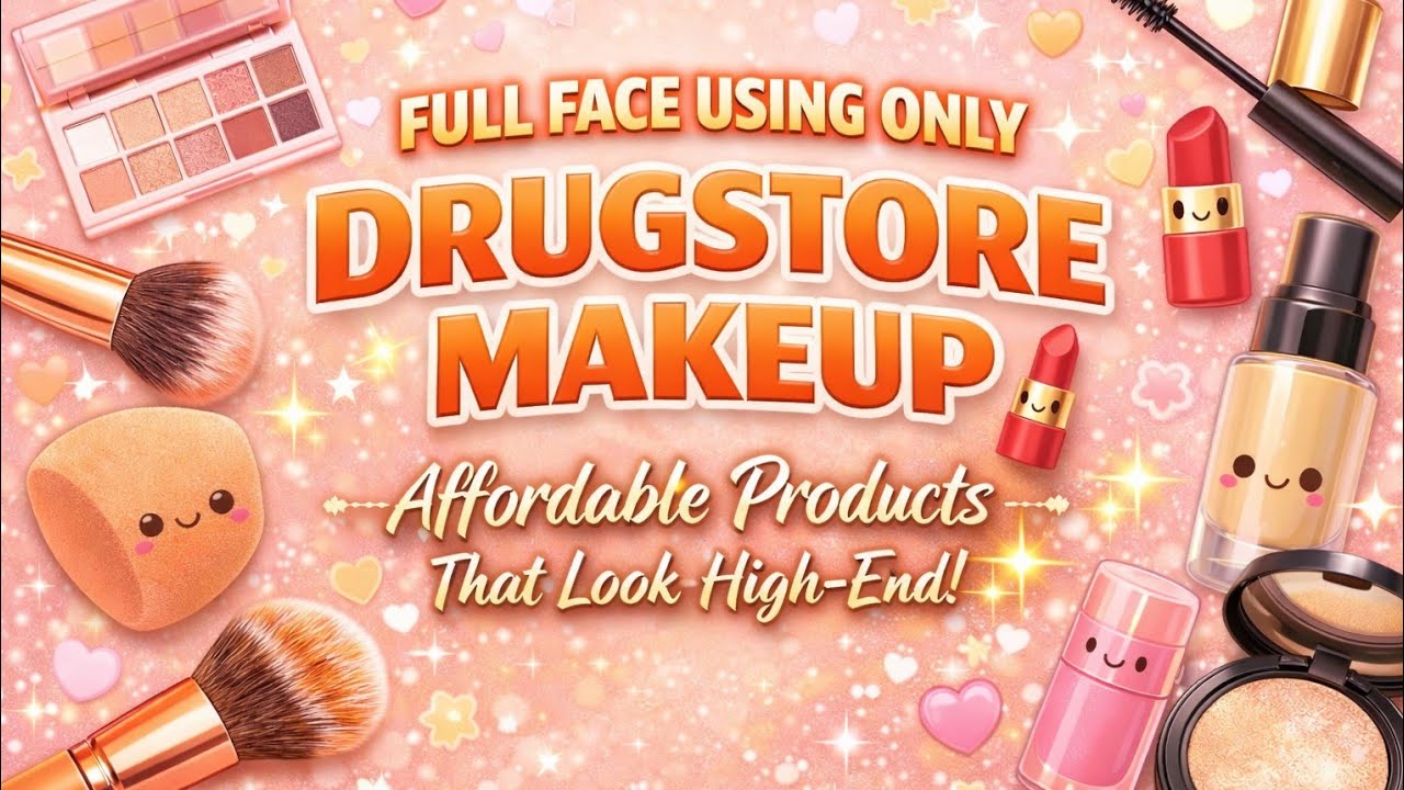 Full Face Using Only Drugstore Makeup 💄 Affordable Products That Look High-End!