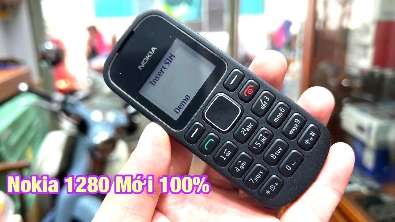 Mở hộp Khui seal nokia 1280 màu đen mới 100% chưa xài tại Trùm Máy Cổ VN .