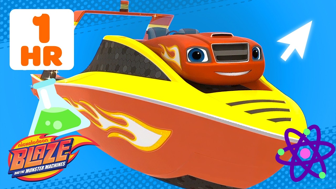 SPEED BOAT Blaze Monster Machine! 🛞 w/ AJ | Science Games for Kids | Blaze and the Monster Machines