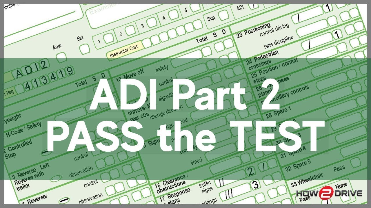 ADI Part 2 - Top reasons for FAILING the Part 2 Test
