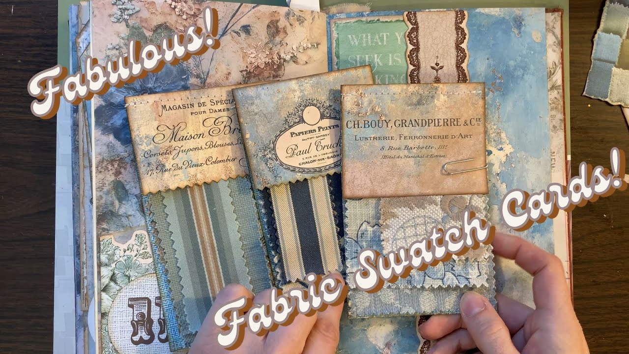Junk Journal January: Functional Fabric Swatch Tutorial! JJJ Prompts 9, 10, 11 Assembly & Progress 🧵