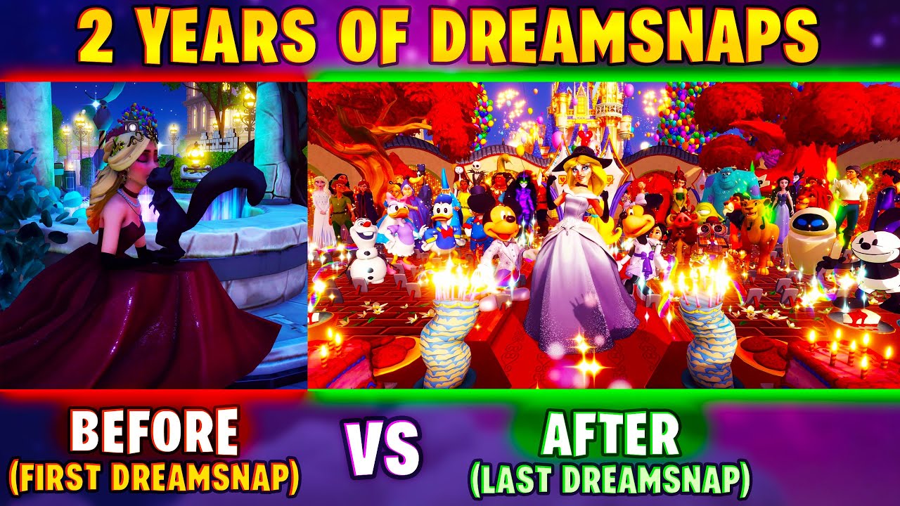 First Dreamsnap vs. Last Dreamsnap in Disney Dreamlight Valley! INSANE 2 Years Progress!