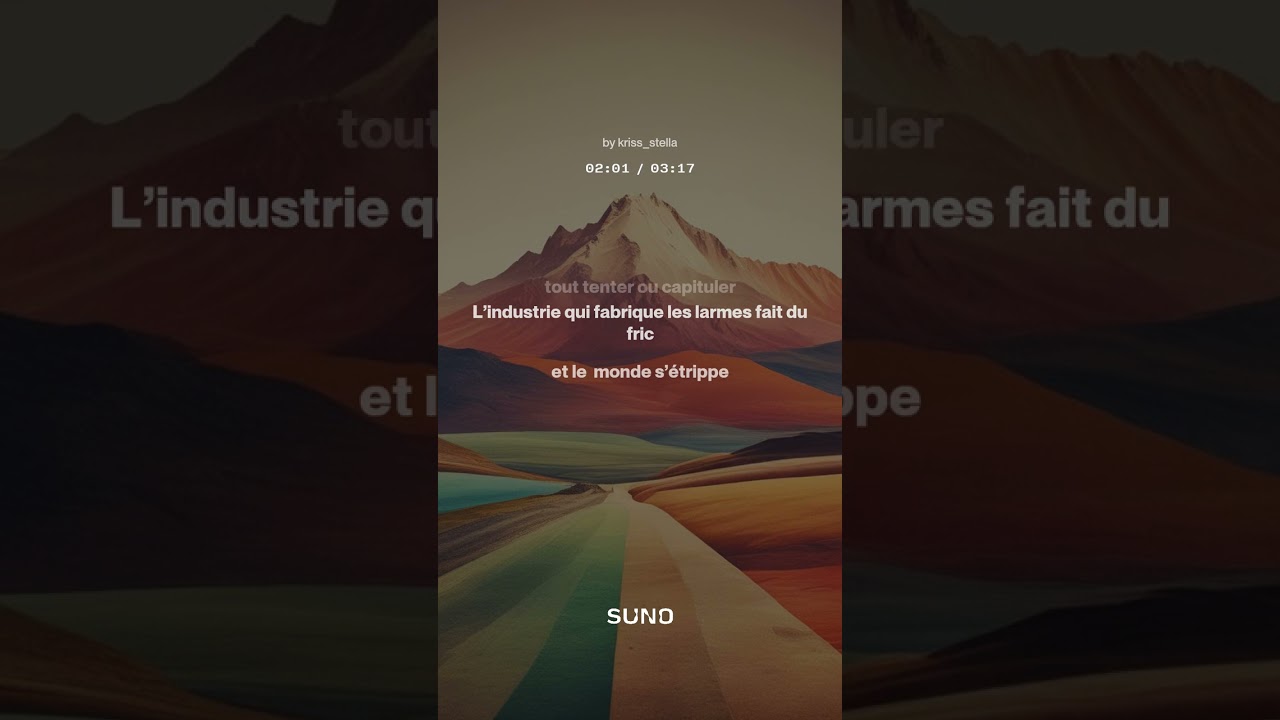 Je ne sais pas de quoi sera fait demain