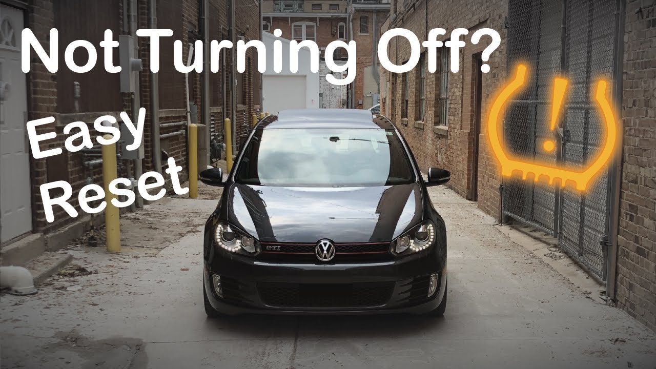 How to Turn off VW Tire Pressure Warning Light (TMPS Reset) | mk6, 2011 or Newer