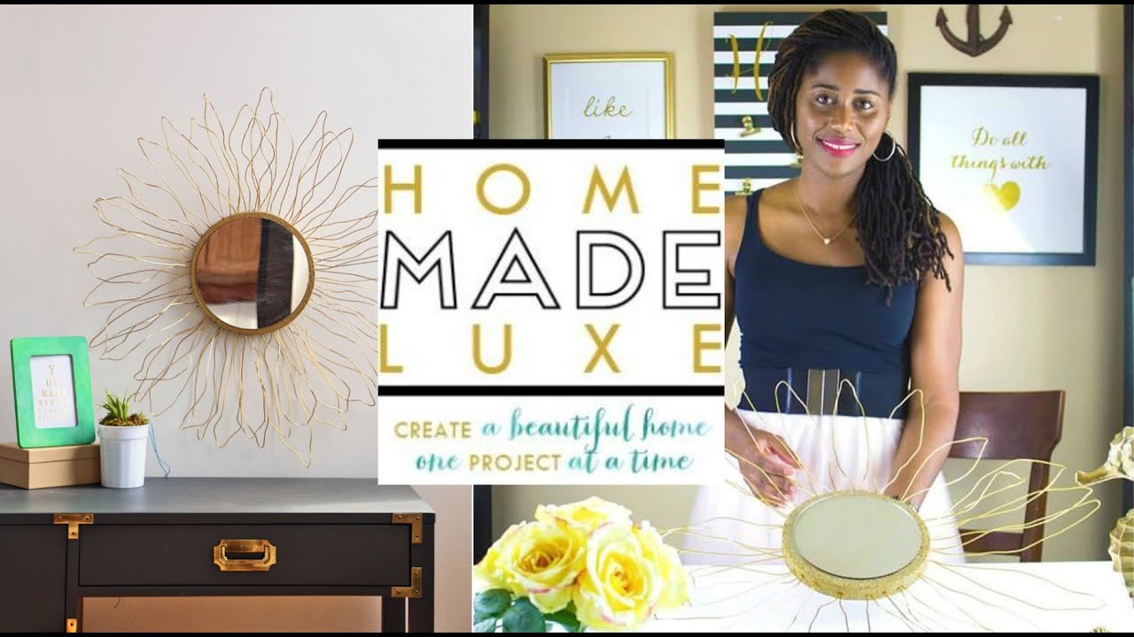 DIY Sunburst Mirror with HomeMadeLuxe