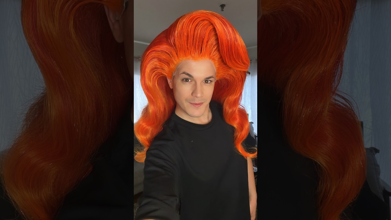 Another high-speed mini tutorial🔥💇🏼&zwj;♀️#wig #wigstyling #hair #drag #dragqueen #tutorial
