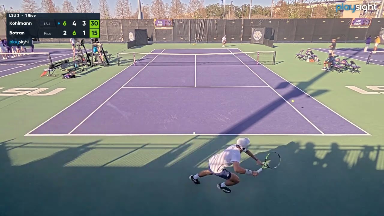 Men's singles 5  - RICE v LSU -  2 2 26  (2°P)