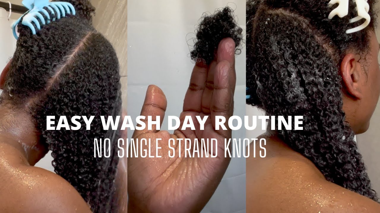 Wash day routine | NO SINGLE STRAND KNOTS