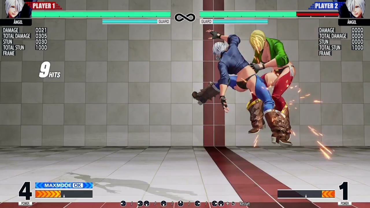 KOF XV: Combos con Angel