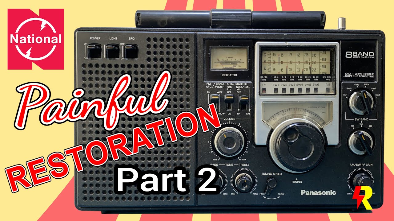 National Panasonic RF2200 Part 2 | Legendary 70s | Poor condition: Restoration | 4K |