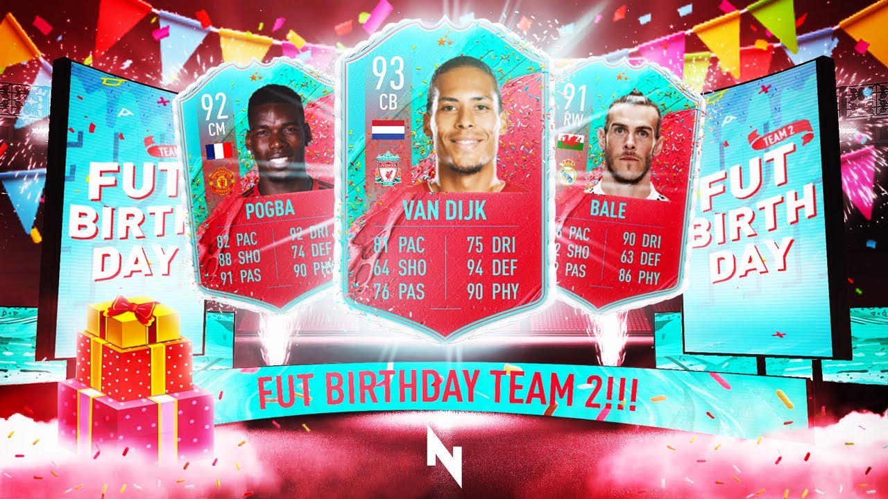 FUT BIRTHDAY TEAM 2 IS INSANE! (91 RW Bale, 92 CM Pogba, 90 ST Lacazette!) - FIFA 20 Ultimate Team