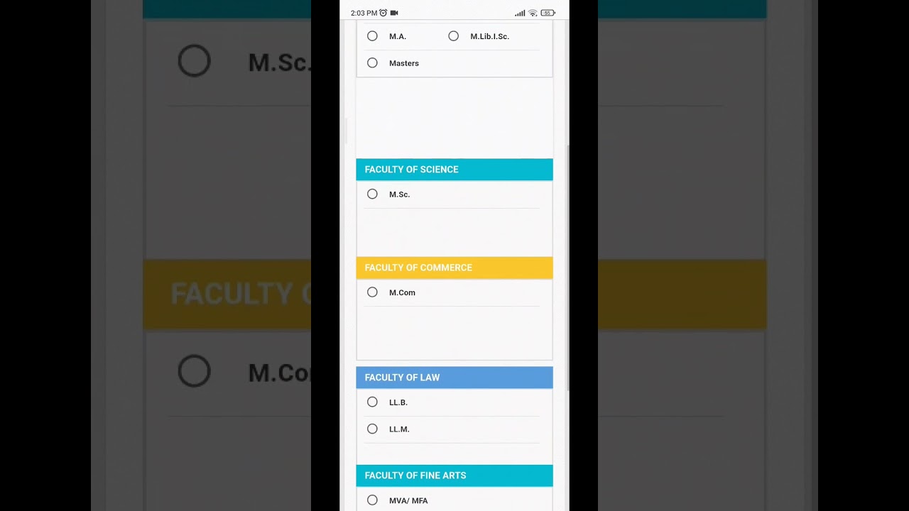 how to fill MA admission form by LU || online admission form || #lu #viral #shorts