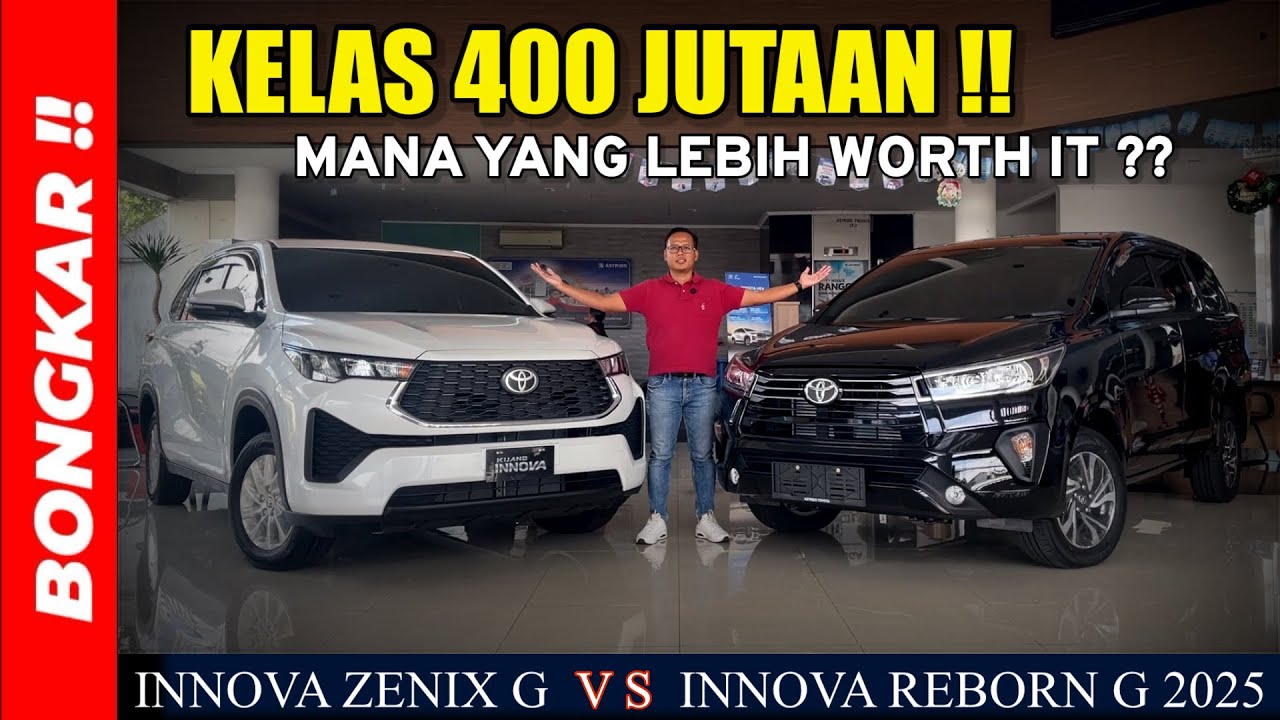 Bongkar !! PERBANDINGAN TOYOTA KIJANG INNOVA REBORN G AT DIESEL FACELIFT VS INNOVA ZENIX G BENSIN
